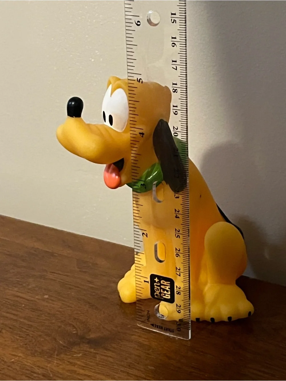 Vintage Disney Pluto Bath Toy + Disney Parks Autograph Photo Frame w/ Mickey NEW